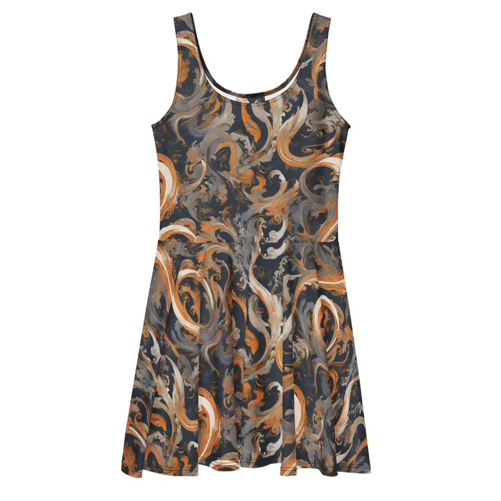 Nocturne Arabesque on Skater Dress — Front