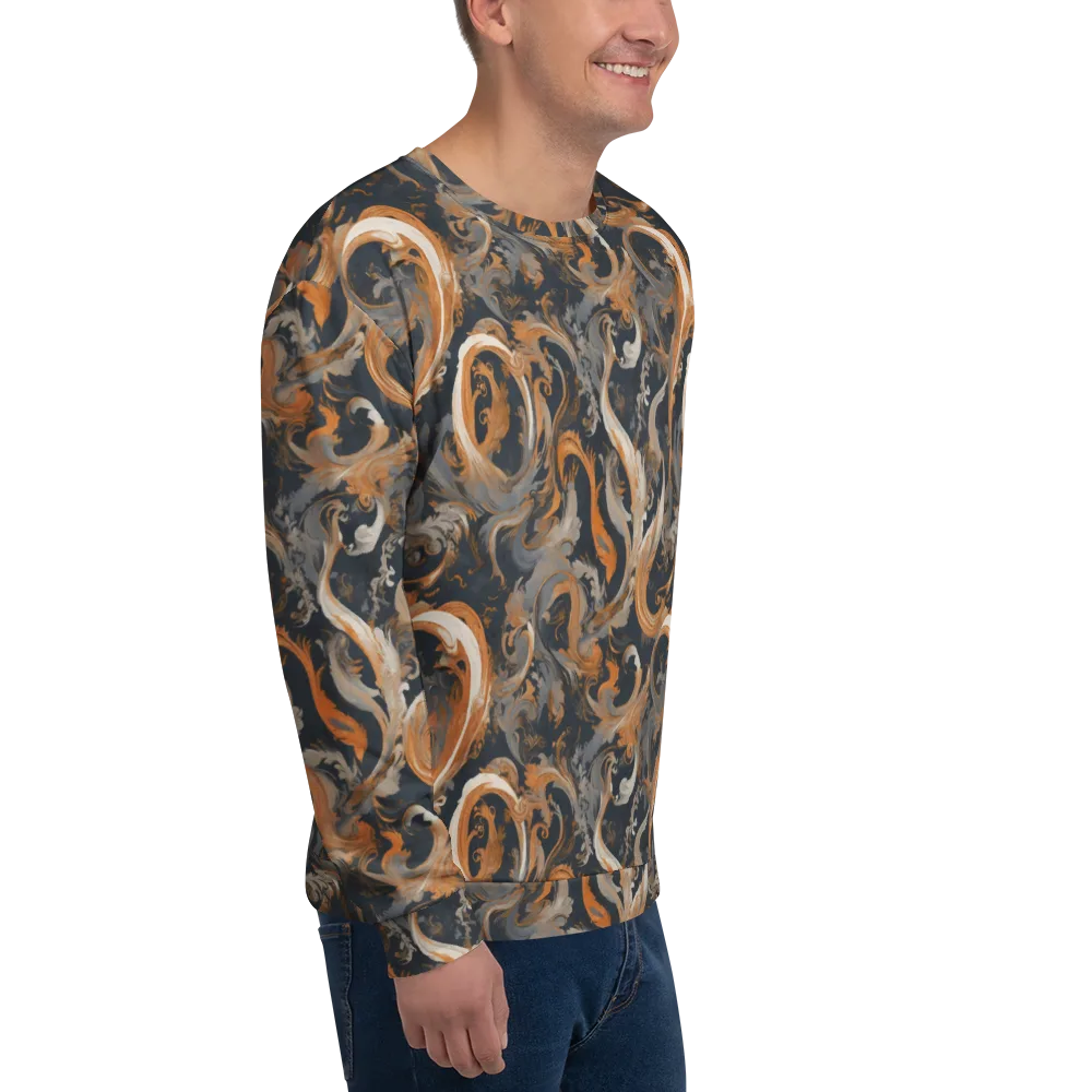 Nocturne Arabesque on Sweatshirt — Right Front