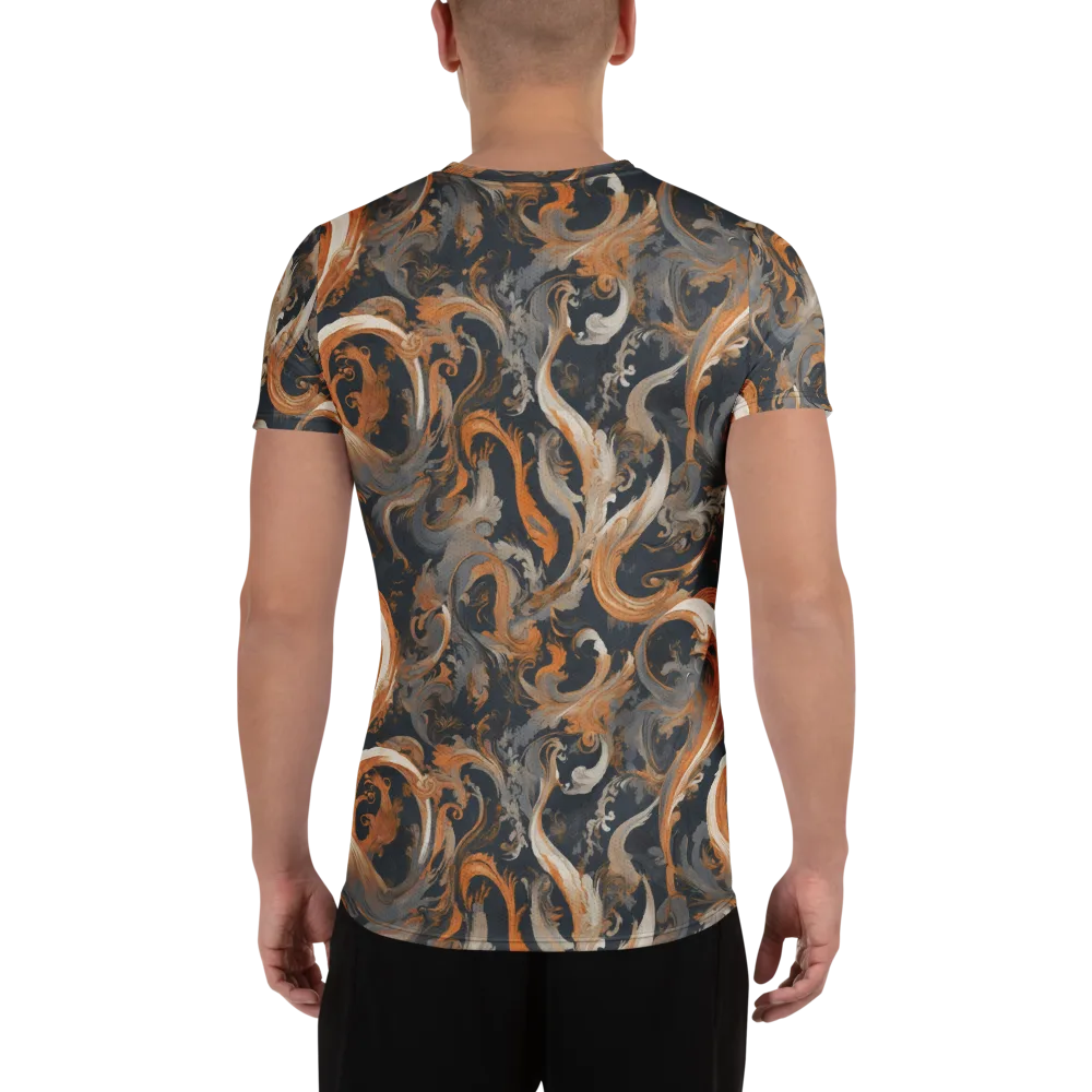 Nocturne Arabesque on Men's Athletic T-Shirt — Back