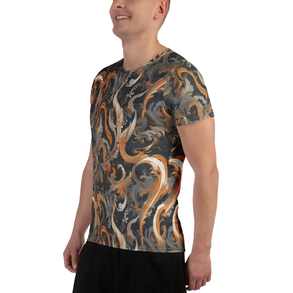 Nocturne Arabesque on Men's Athletic T-Shirt — Left