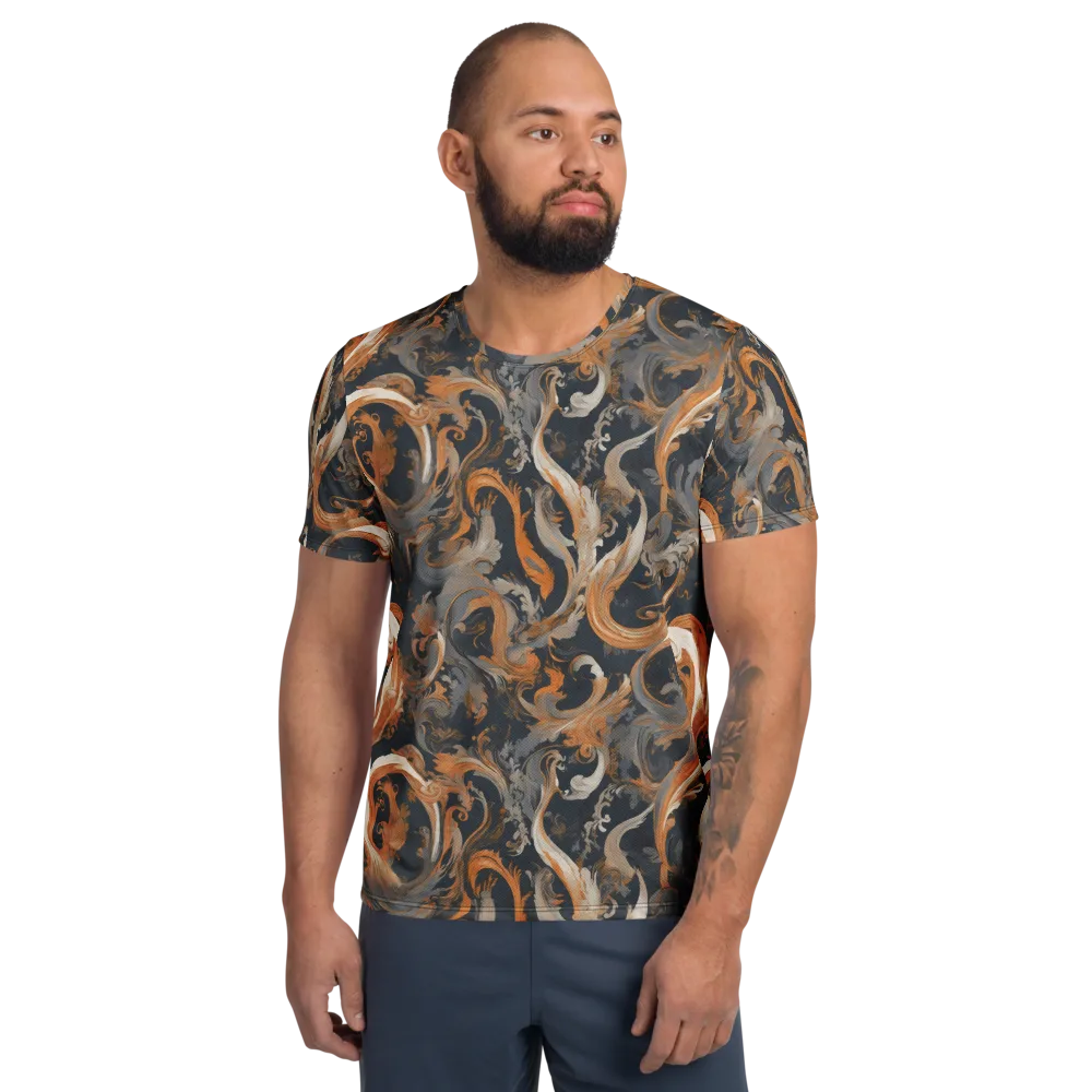Nocturne Arabesque on Men's Athletic T-Shirt — Front