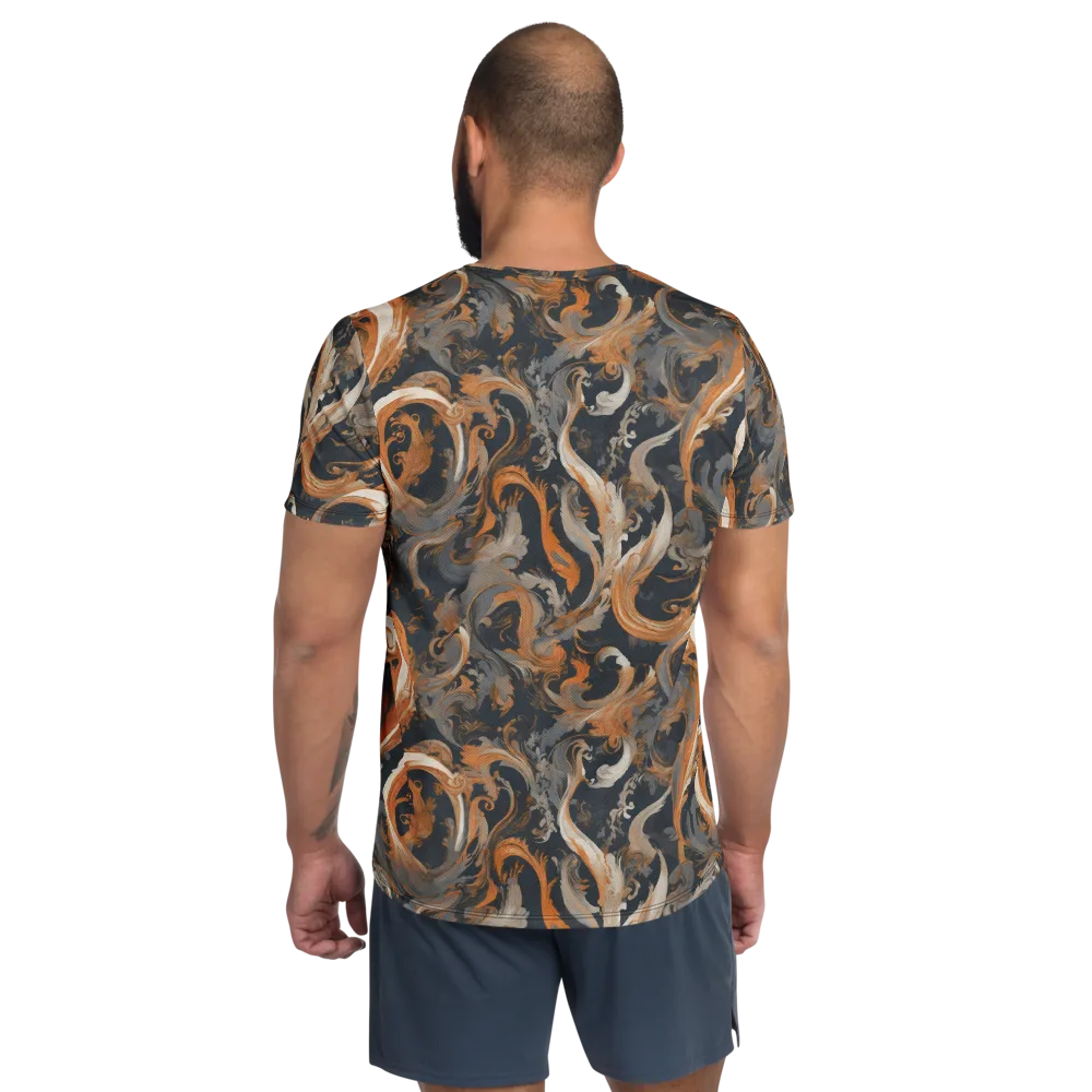 Nocturne Arabesque on Men's Athletic T-Shirt — Back