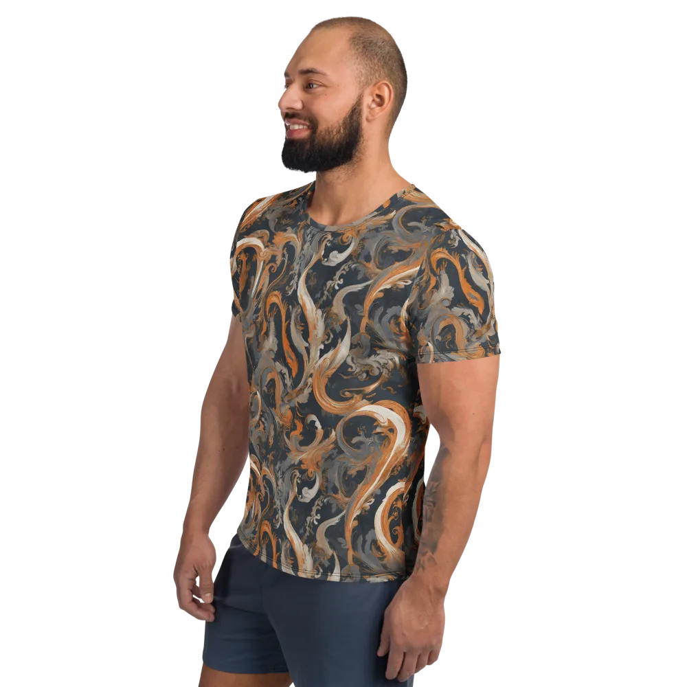 Nocturne Arabesque on Men's Athletic T-Shirt — Left