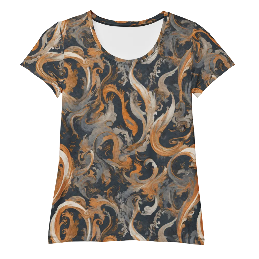 Nocturne Arabesque on Women's Athletic T-Shirt — Front