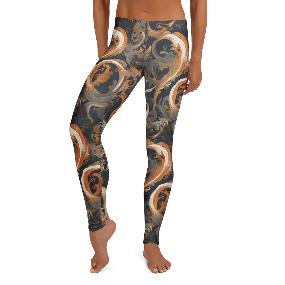 Nocturne Arabesque on Leggings — Front