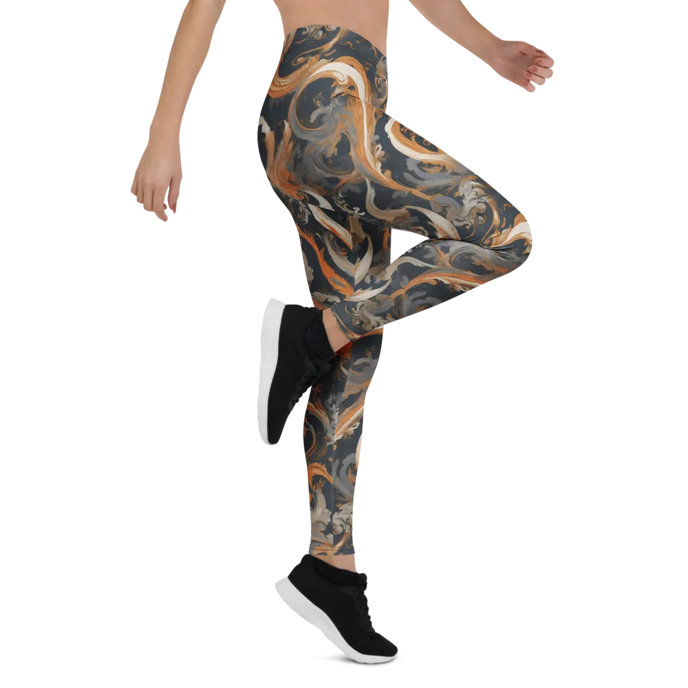 Nocturne Arabesque on Leggings — Right