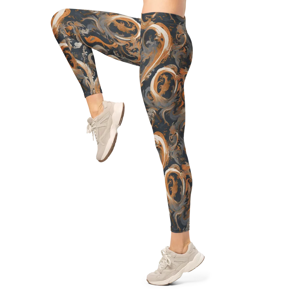 Nocturne Arabesque on Leggings — Left