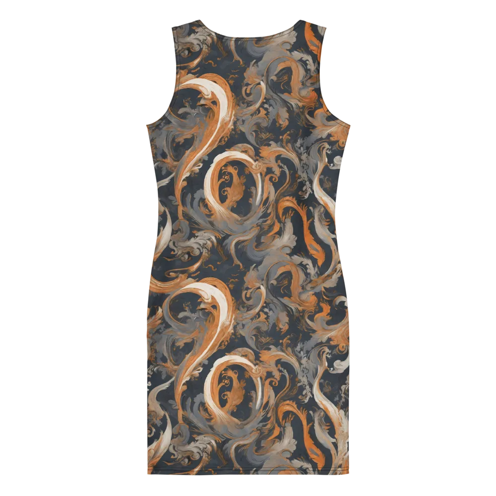 Nocturne Arabesque on Bodycon Dress — Back