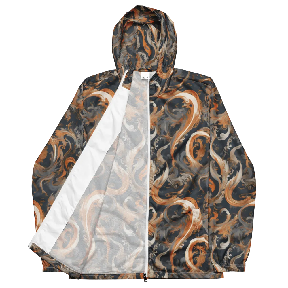 Nocturne Arabesque on Men's Windbreaker — Front