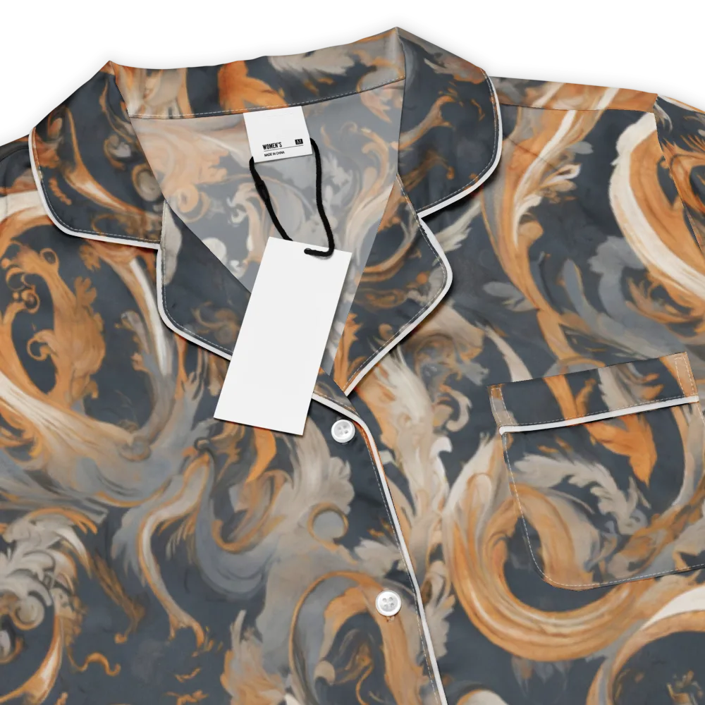 Nocturne Arabesque on Women's Short Sleeve Pajama Top — Product details