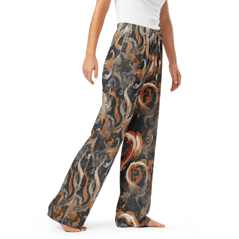 Nocturne Arabesque on Women's Pajama Pants — Right Front