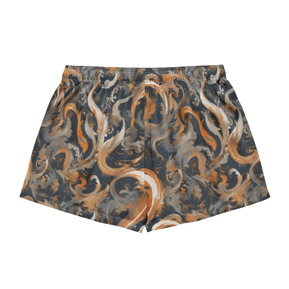 Nocturne Arabesque on Women's Pajama Shorts — Back