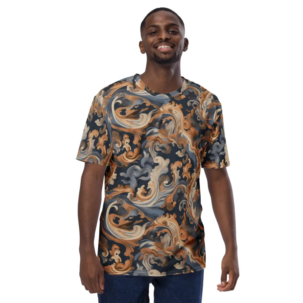 Rococo Tide on Men's Crew Neck T-Shirt — Front