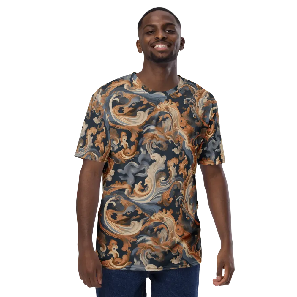 Rococo Tide on Men's Crew Neck T-Shirt — Front