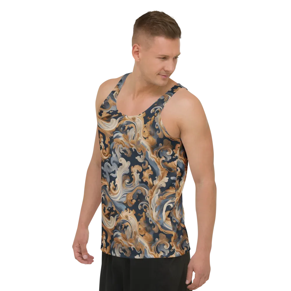 Rococo Tide on Men's Tank Top — Left Front