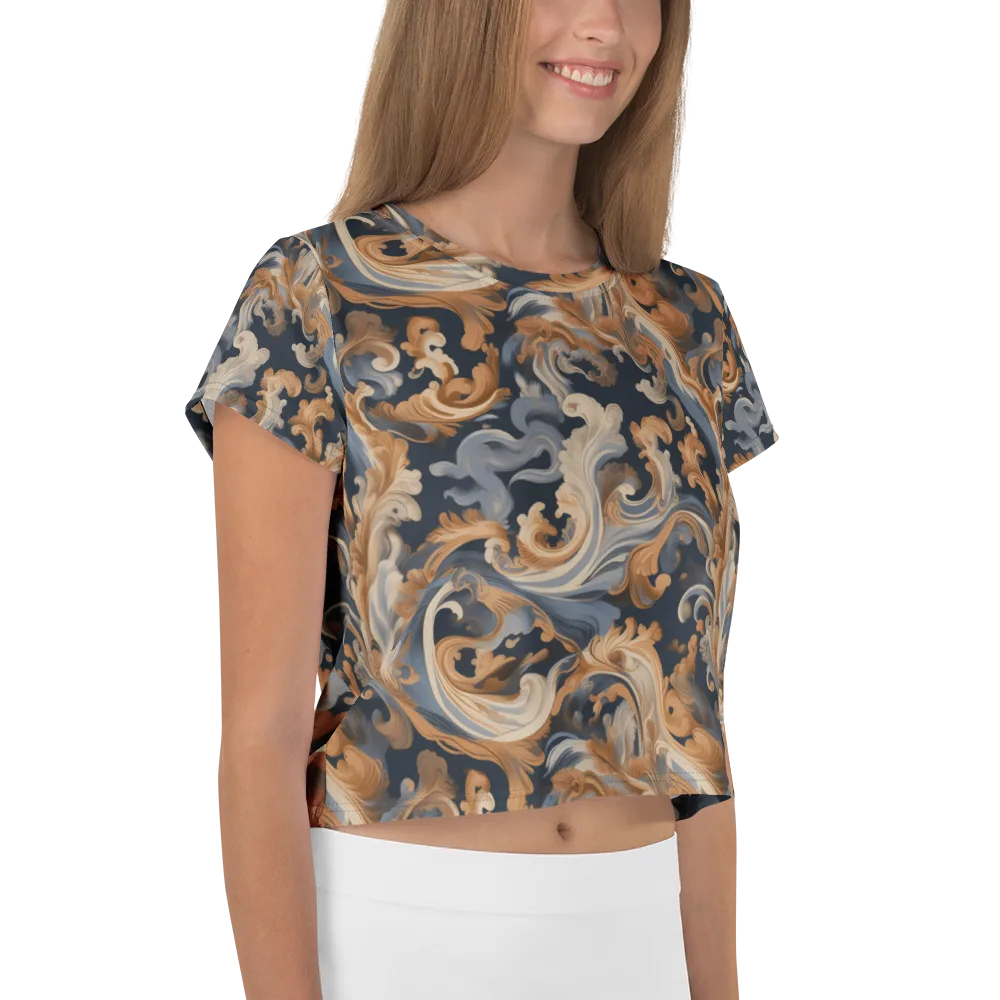 Rococo Tide on Crop Tee — Right