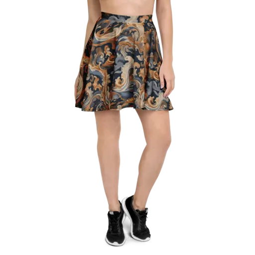 Rococo Tide on a Skater Skirt