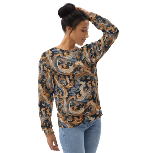 Rococo Tide on a Sweatshirt