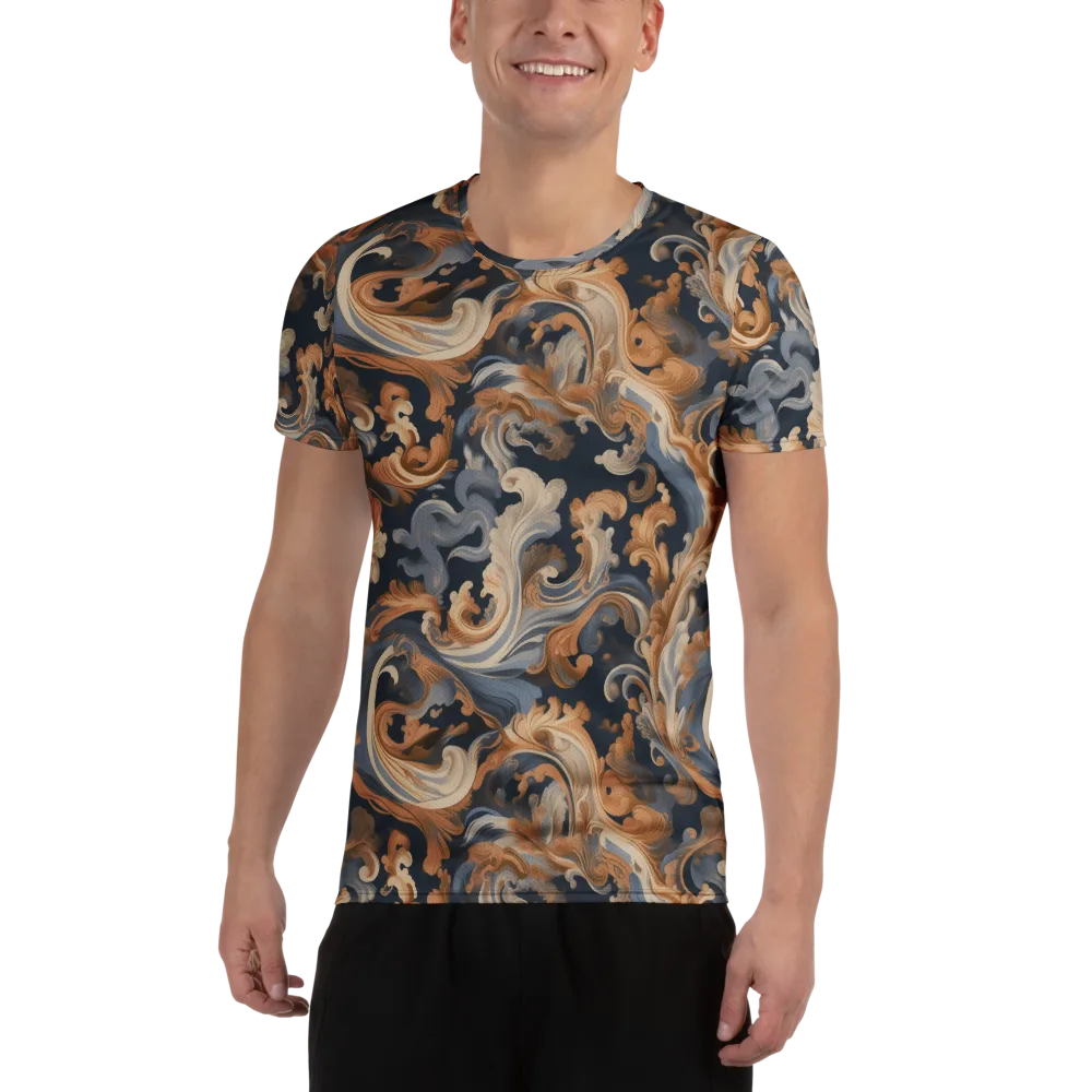Rococo Tide on Men's Athletic T-Shirt — Front