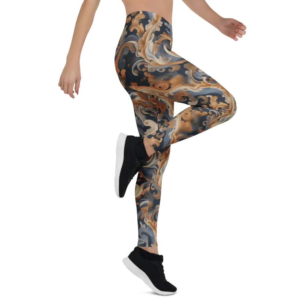 Rococo Tide on Leggings — Right