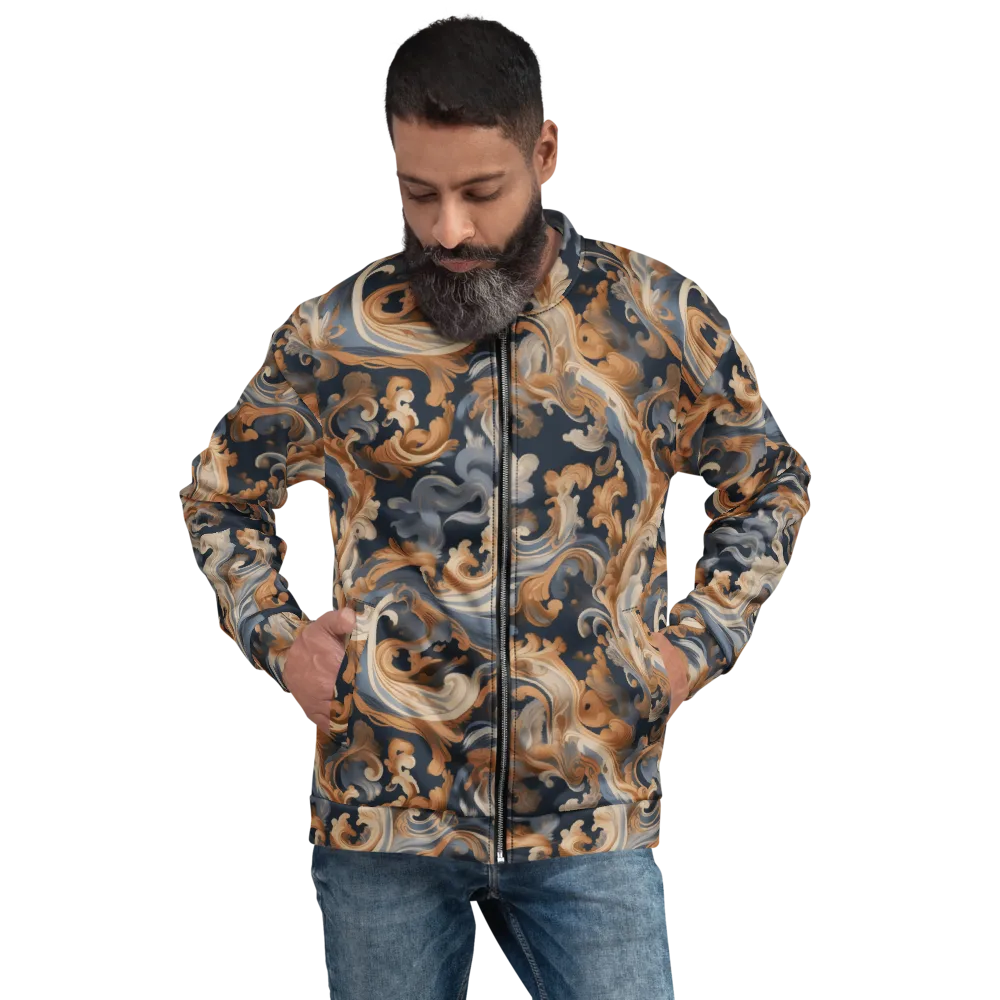 Rococo Tide on Bomber Jacket — Front