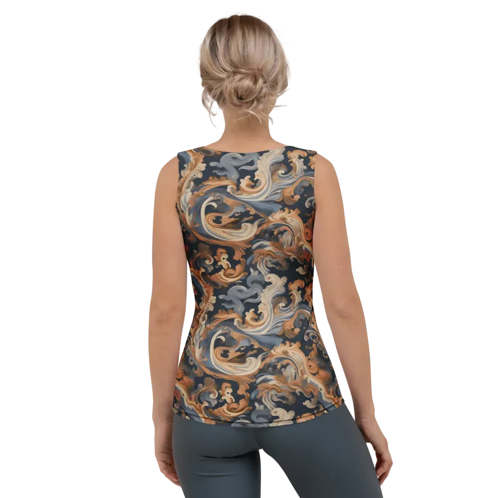 Rococo Tide on Women's Tank Top — Back