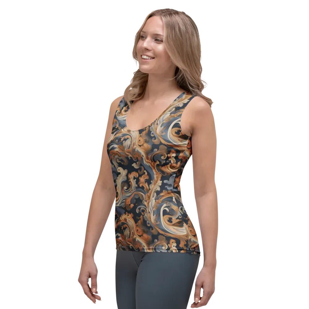 Rococo Tide on Women's Tank Top — Left Front