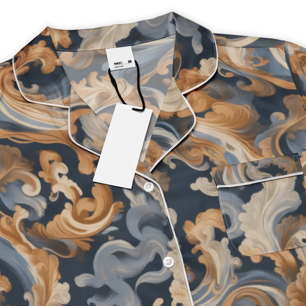Rococo Tide on Women's Short Sleeve Pajama Top — Product details