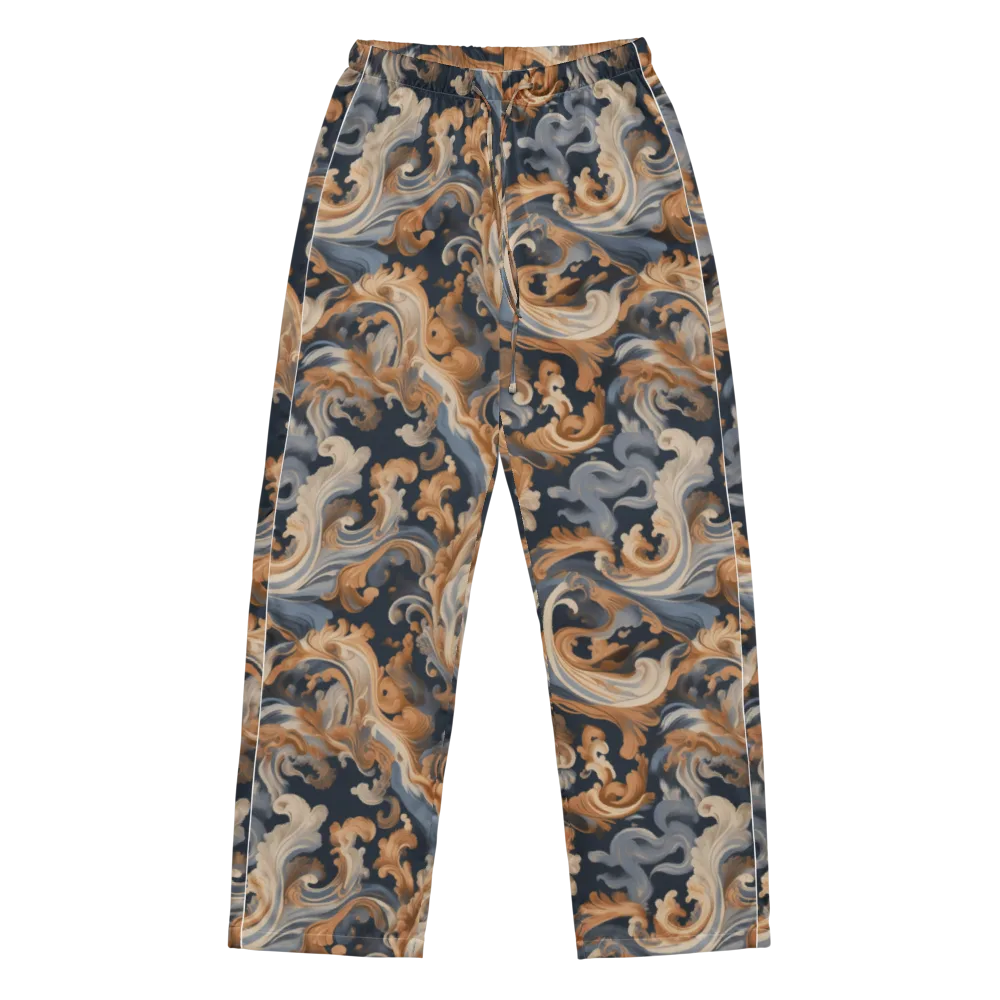 Rococo Tide on Women's Pajama Pants — Front