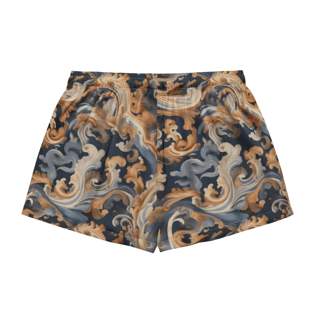 Rococo Tide on Women's Pajama Shorts — Back