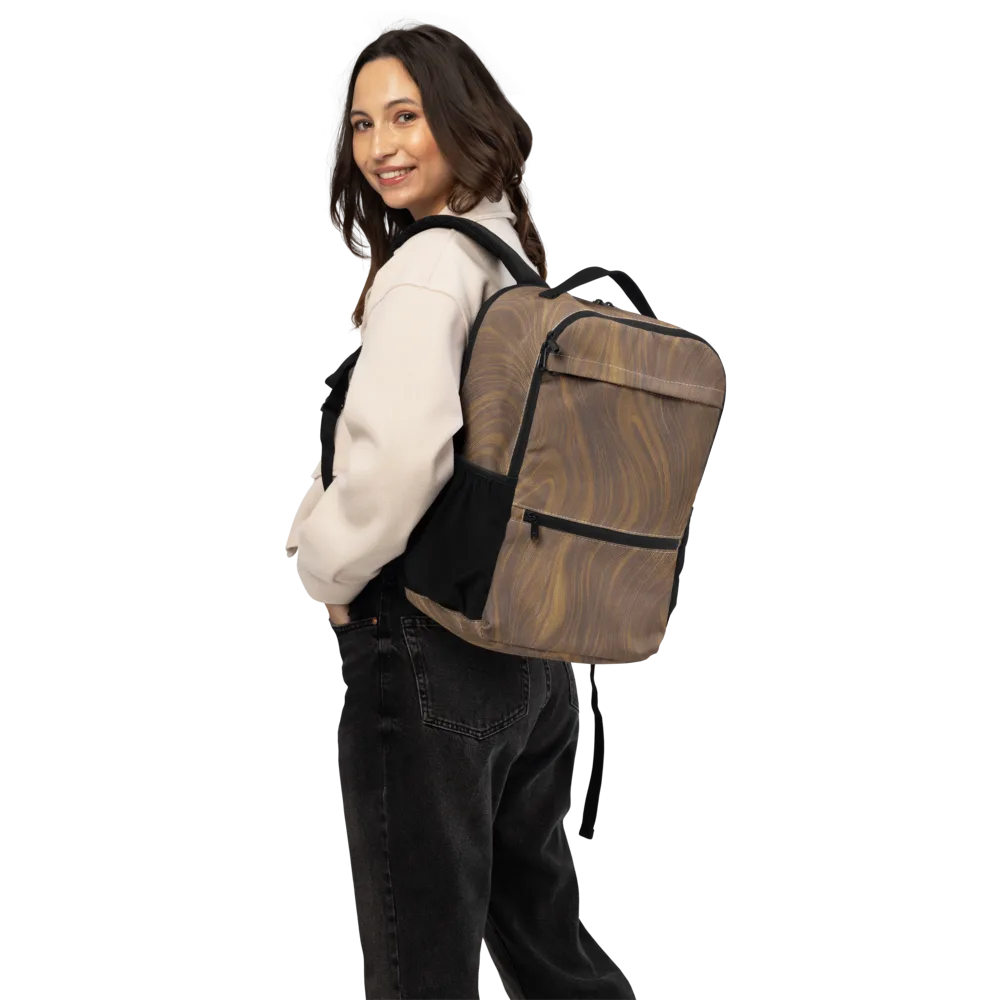 Walnut Current on Utility Backpack — Back