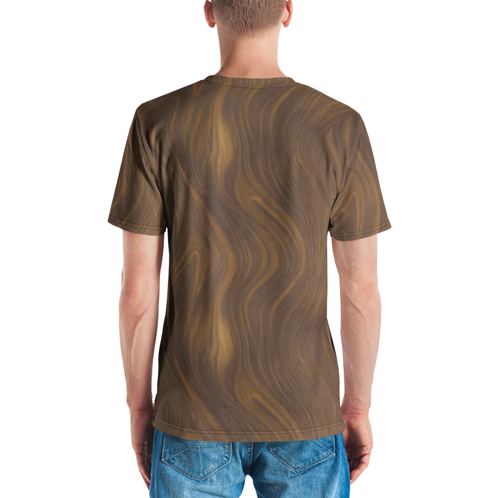 Walnut Current on Men's Crew Neck T-Shirt — Back