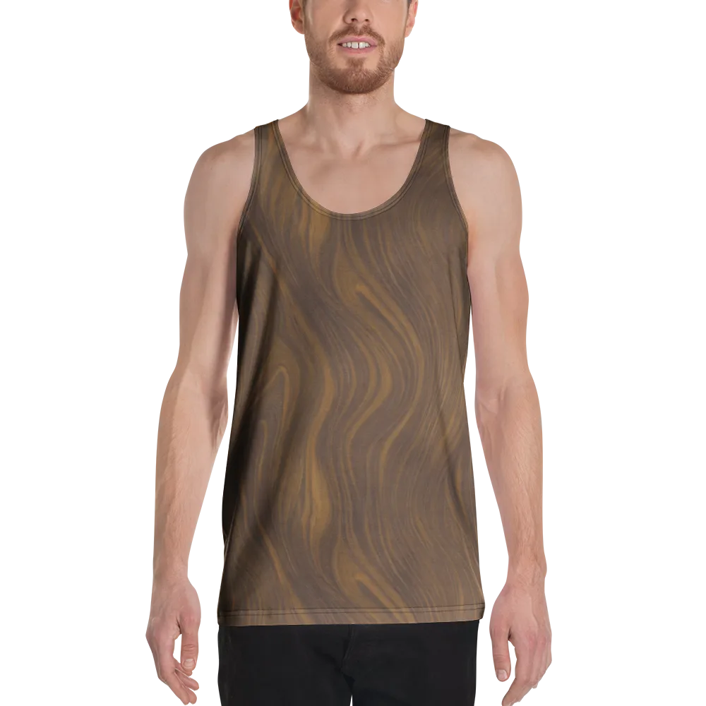 Walnut Current on Men's Tank Top — Front