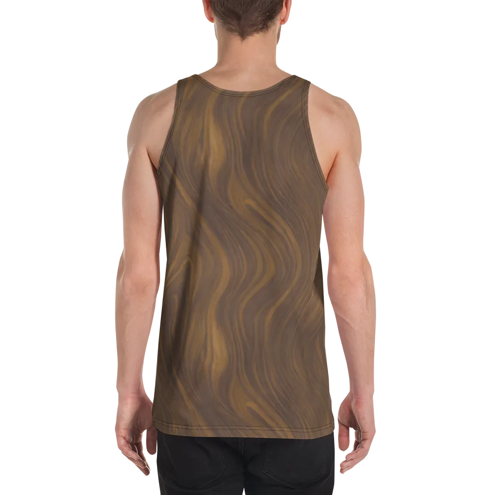 Walnut Current on Men's Tank Top — Back