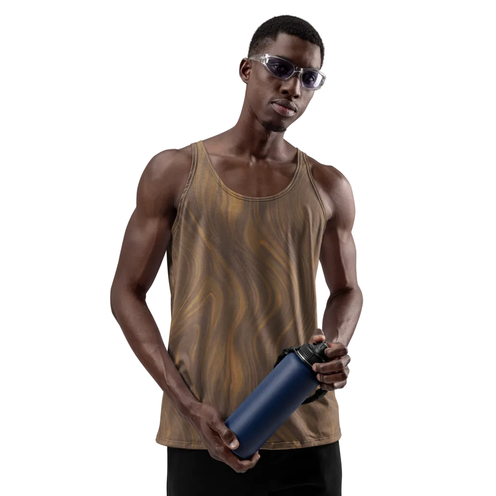 Walnut Current on Men's Tank Top — Front