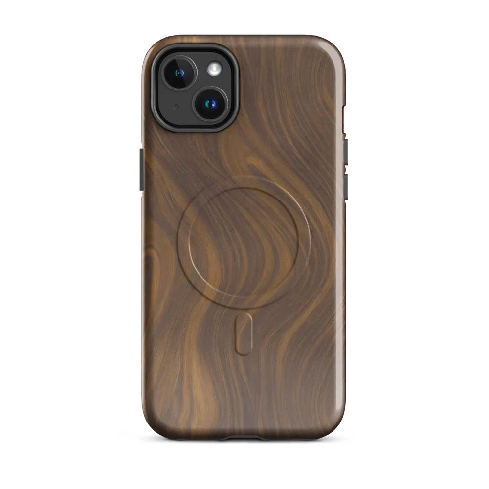 Walnut Current on MagSafe Tough Case for iPhone® — Front