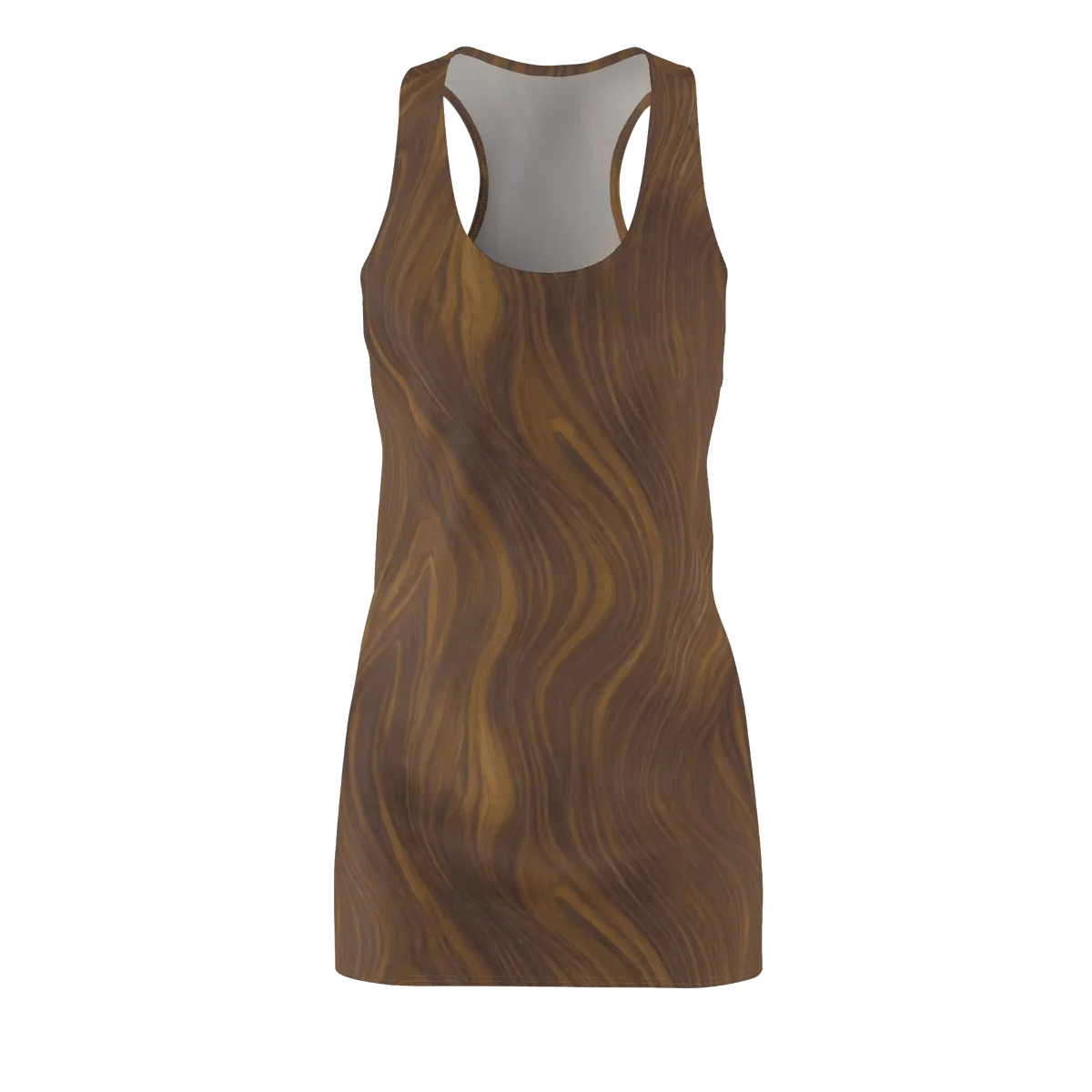 Walnut Current on Racerback Dress — Front