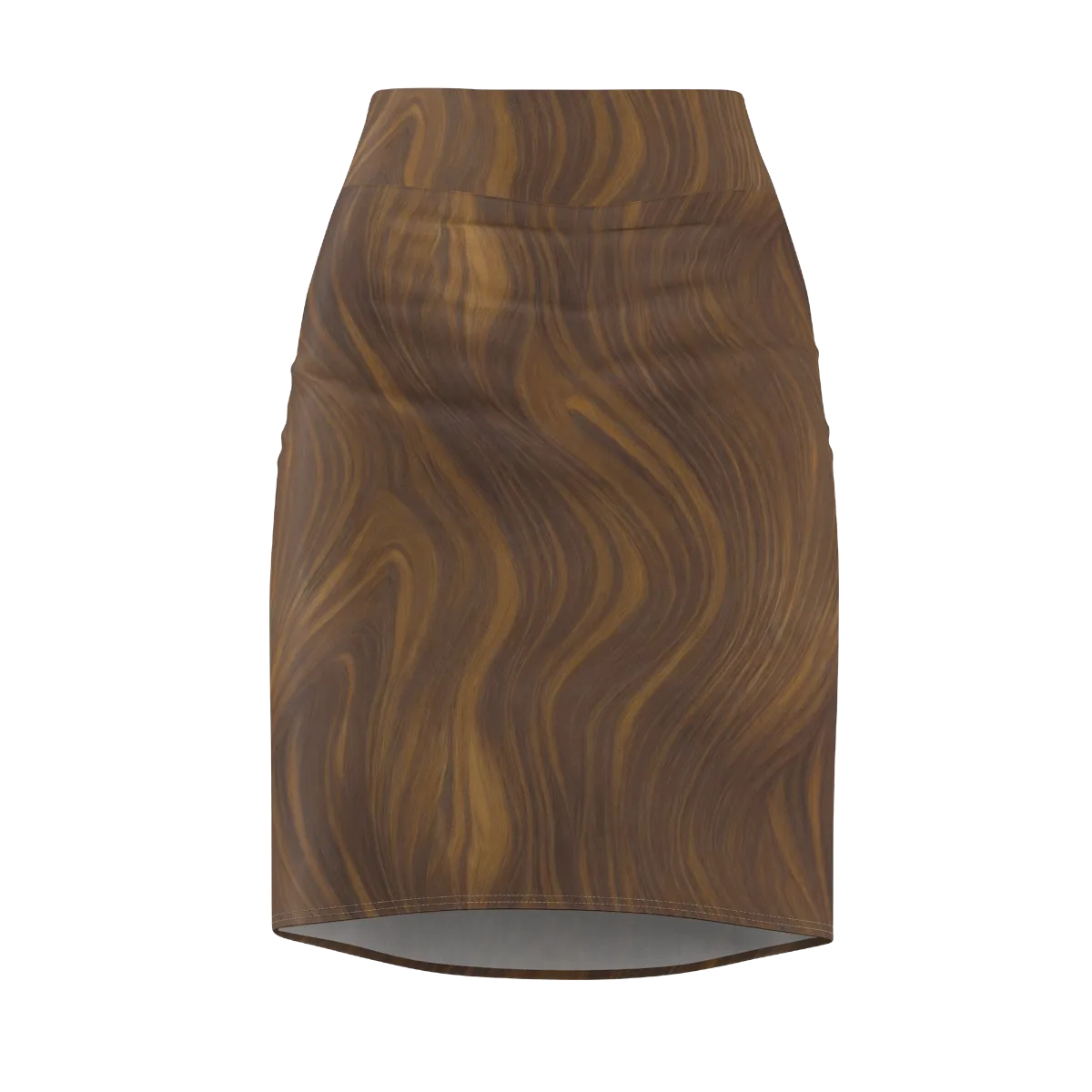 Walnut Current on Pencil Skirt — Front