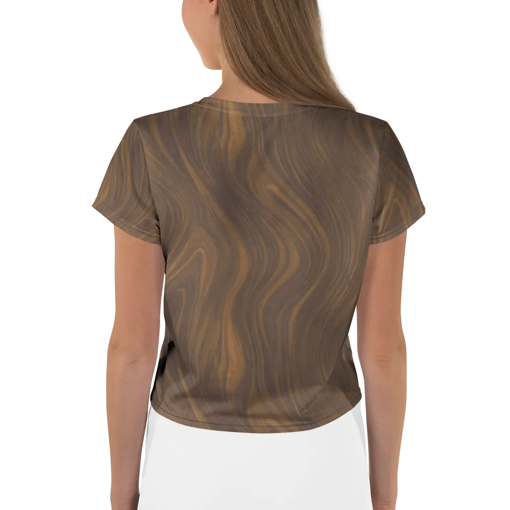 Walnut Current on Crop Tee — Back
