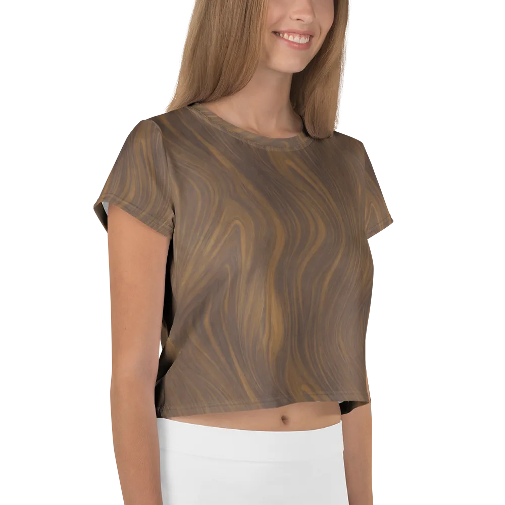 Walnut Current on Crop Tee — Right