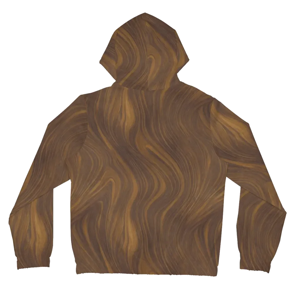Walnut Current on Women's Full-Zip Hoodie — Back