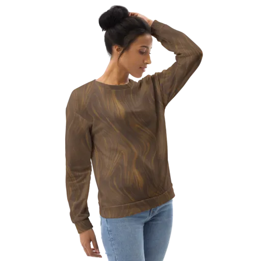 Walnut Current on a Sweatshirt