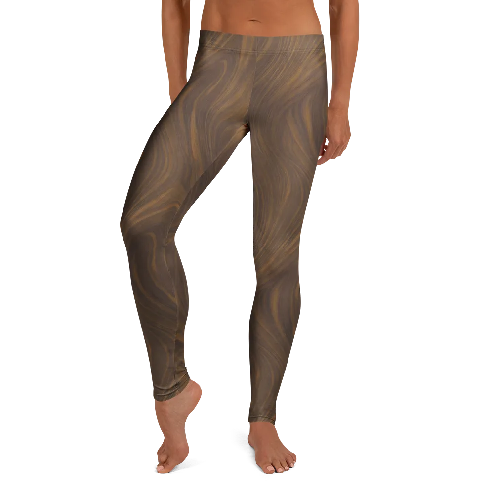 Walnut Current on Leggings — Front