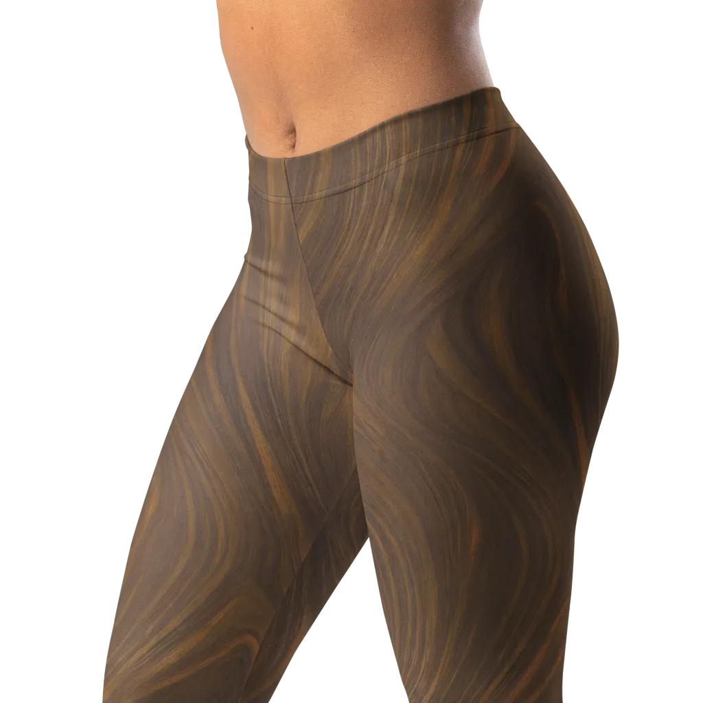 Walnut Current on Leggings — Left Front