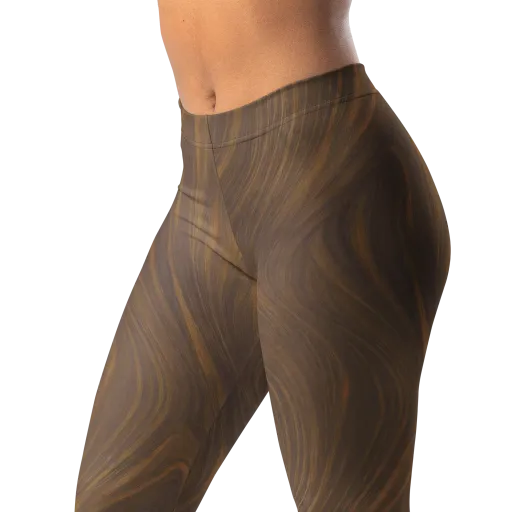 Walnut Current on a Leggings
