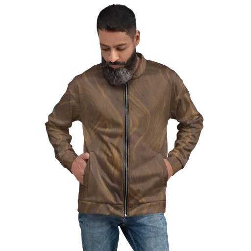 Walnut Current on a Bomber Jacket