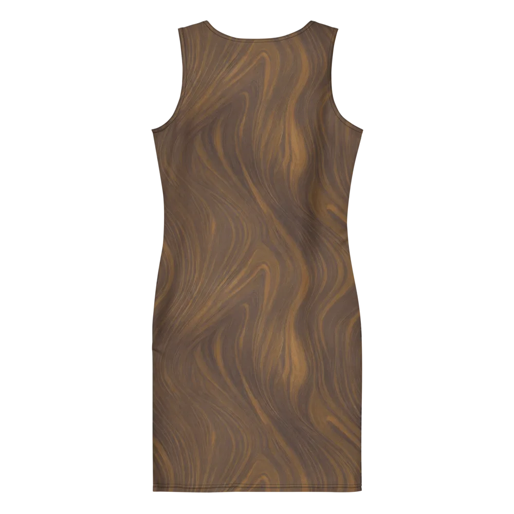 Walnut Current on Bodycon Dress — Back