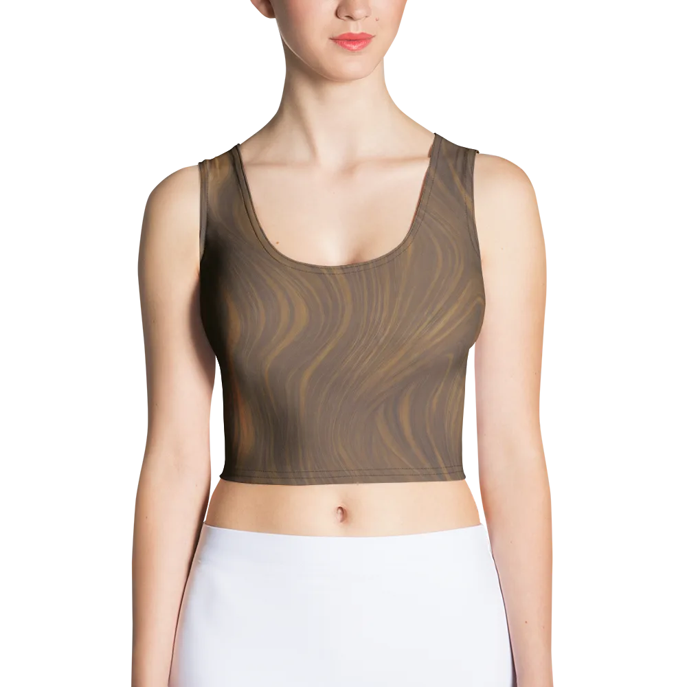 Walnut Current on Crop Top — Front