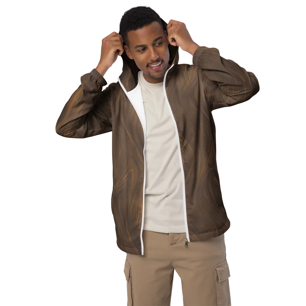 Walnut Current on Men's Windbreaker — Front
