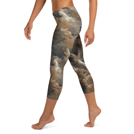 Sienna Rapture on a Capri Leggings